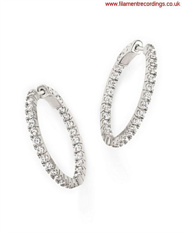 Woman Inside Diamond Logo - Clothing Online Sale Diamond Inside Out Hoop Adaptability Earrings