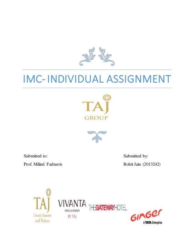 The Taj Group Logo - Integrated Marketing Communication of Taj Group by @Marketer Rj