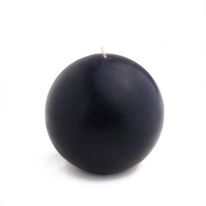Black Sphere Logo - Black Ball Candles (2pc Box)