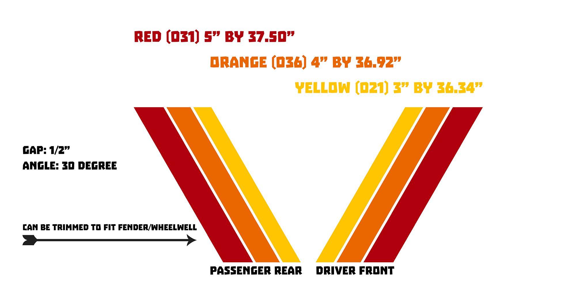 Red- Orange Yellow Logo - Classic Toyota Racing Slashes (3rdG) – Jupiter on Earth