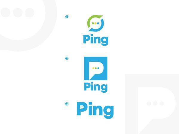 Ping Logo - Ping logo design on Pantone Canvas Gallery