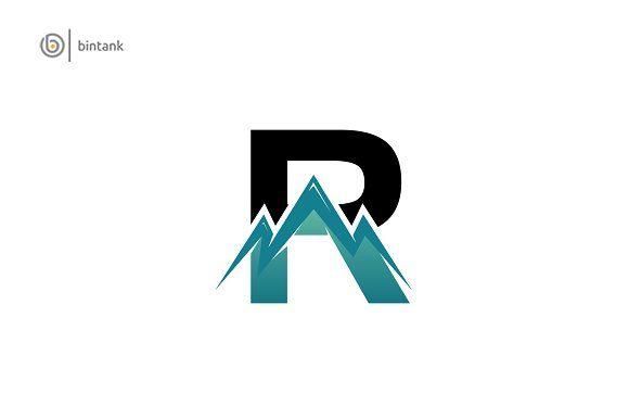 R Mountain Logo - Mountain - Letter R Logo ~ Logo Templates ~ Creative Market
