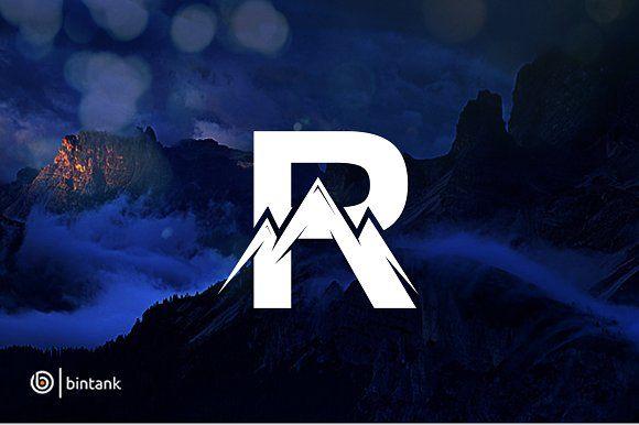 R Mountain Logo - Mountain R Logo Logo Templates Creative Market