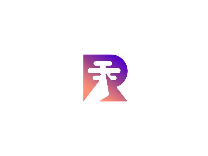 R Mountain Logo - R / Mountain / V 1