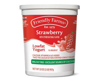 Friendly Farms Logo - Friendly Farms Lowfat Yogurt - Aldi — USA - Specials archive
