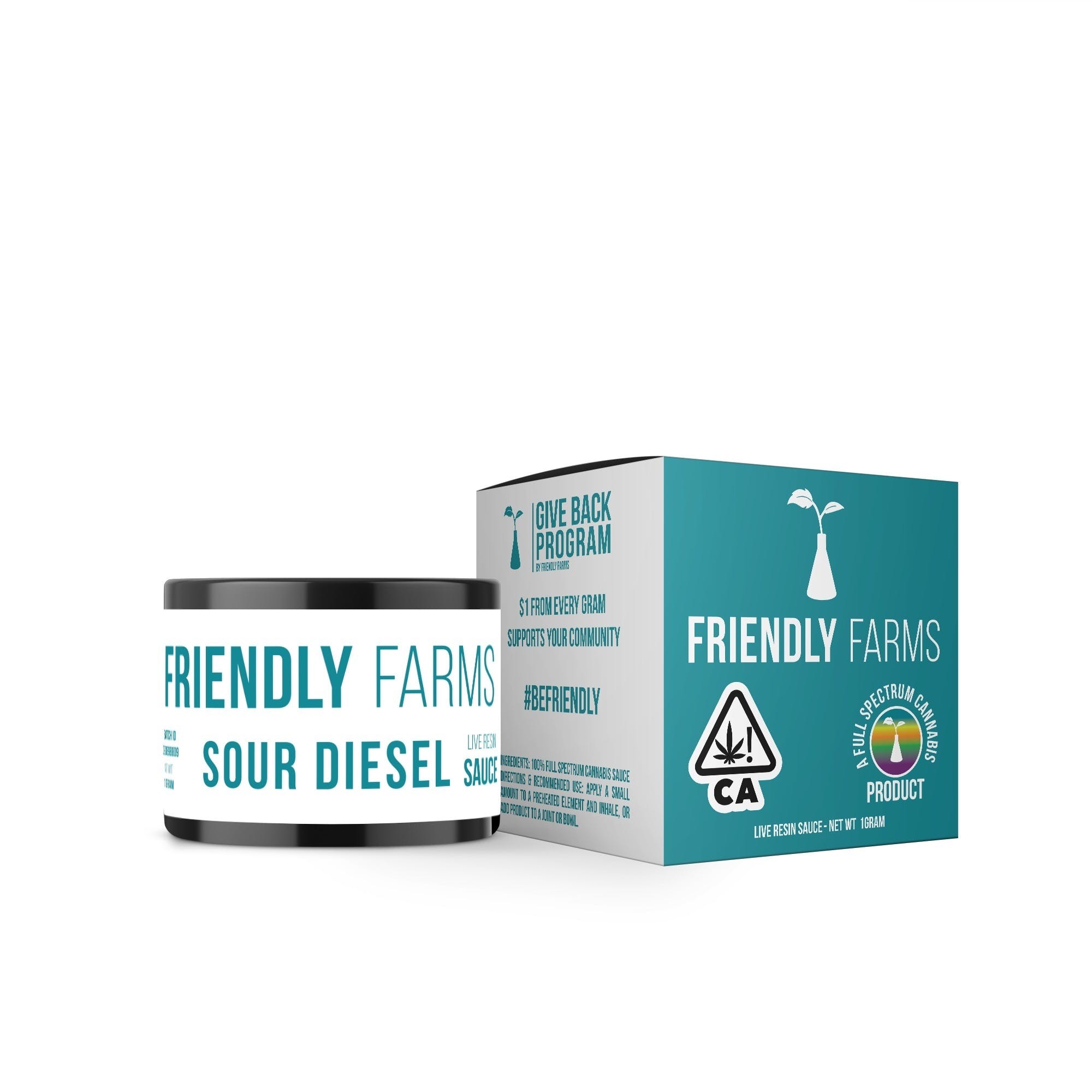 Friendly Farms Logo - Friendly Farms Sour Diesel Live Resin Sauce