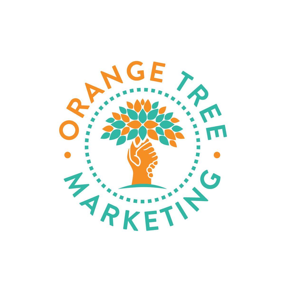 Orange Tree Circle Logo - Modern, Elegant, Digital Marketing Logo Design for Orange Tree ...
