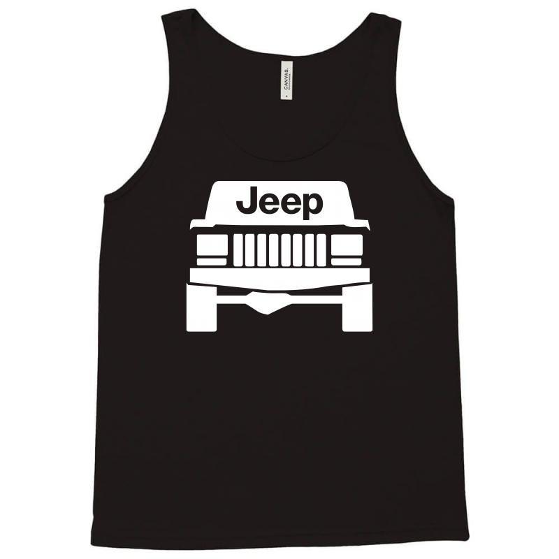 Jeep Cherokee Grill Logo - Custom Jeep Cherokee Grill Logo Tank Top By Ancart - Artistshot