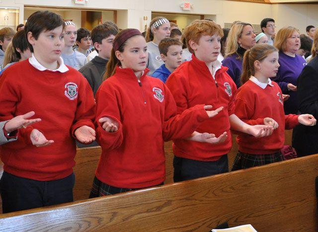 Holy Spirit School Louisville Logo - Liturgy celebrates Catholic Schools Week. The Record Newspaper