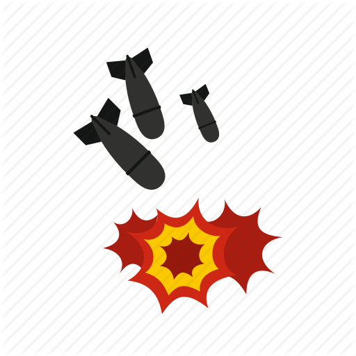 Missile Red Logo - Aggression, air, atomic, bomb, destruction, logo, missile icon