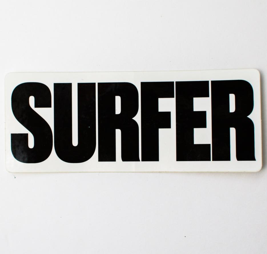 Surfer Logo - SURFER Logo Sticker Surf Co Op