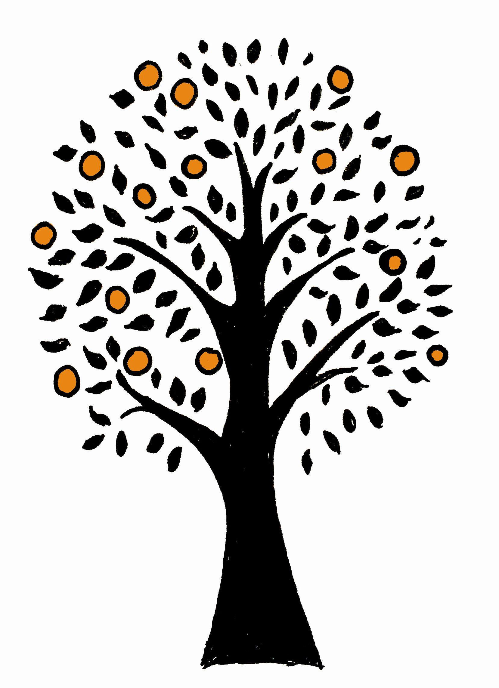 Orange Tree Circle Logo - Orange Tree Illustration – Portfolio of Lydia Orange