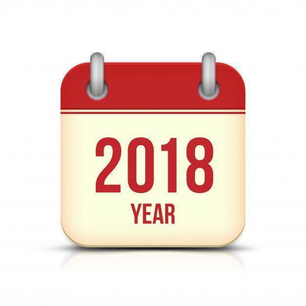 Calendar Logo - New year 2018 calendar icon Vector | Premium Download