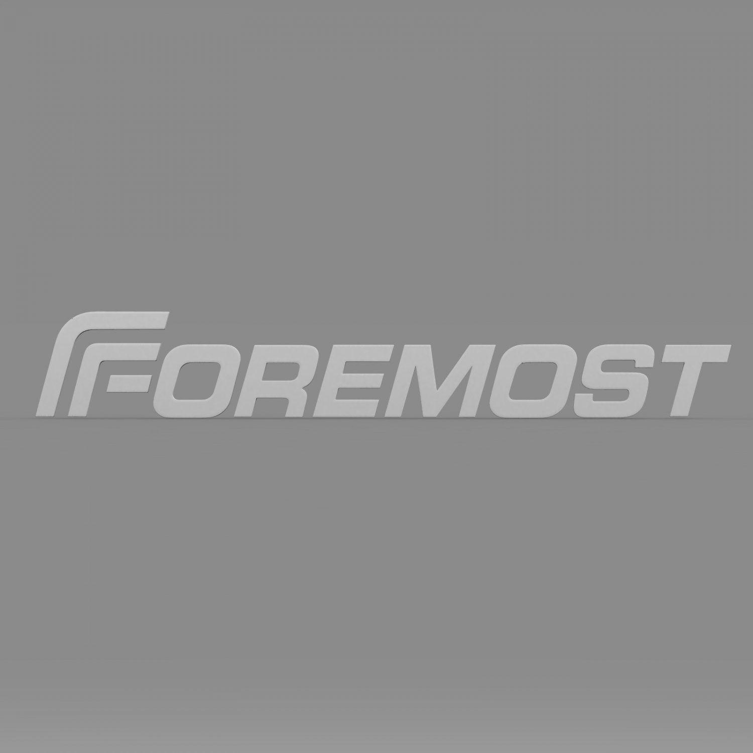 Foremost Logo - Foremost logo 3D Model in Parts of auto 3DExport