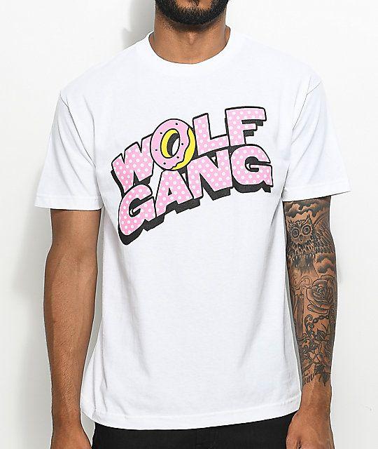 Odd Future Wolf Logo - Odd Future Wolf Gang Polka Dot White T-Shirt | Zumiez