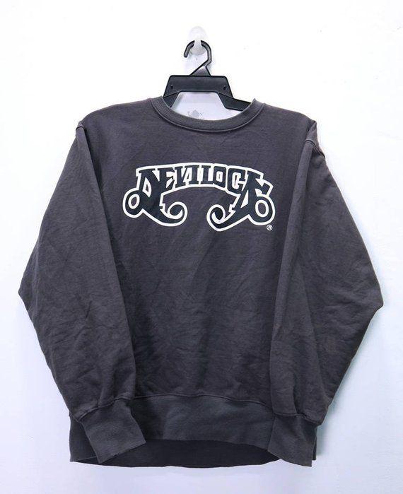 Japanese Streetwear Logo - Vintage Devilock Sweatshirt Big Logo Spellout Japanese | Etsy
