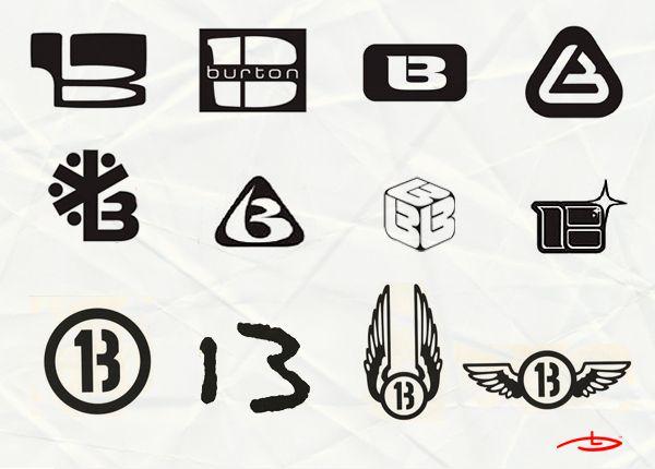 Snowboarding Company Logo - Burton Had Been Using Stylized Letter Many Different Logos