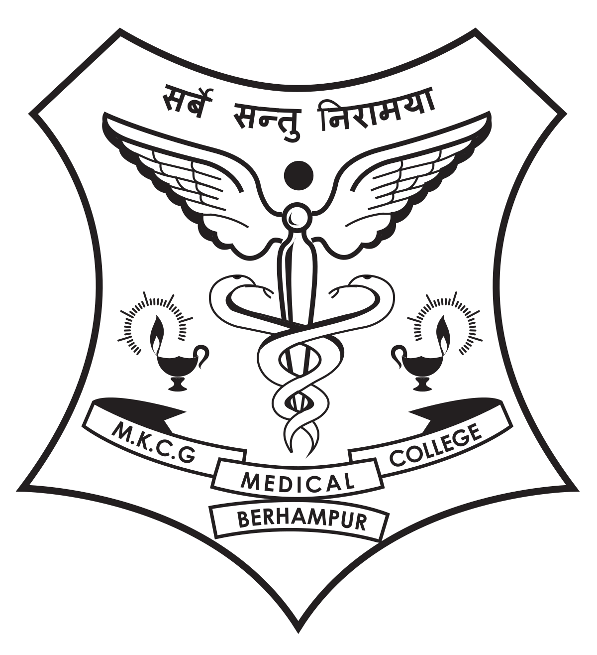 Medical White Logo - MKCG Medical College and Hospital