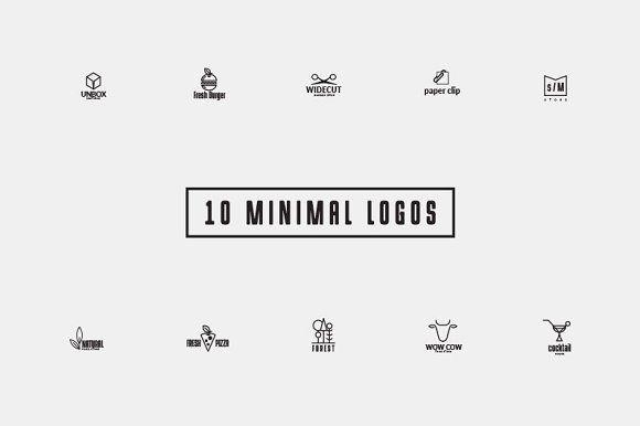 Script V Logo - 10 Minimal Logos V.1 by The Logo Shop on @creativemarket | Signs ...