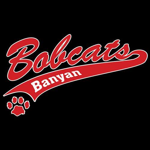 Script V Logo - Bobcats Youth Or Ladies Cotton V Neck T, 'Script Logo