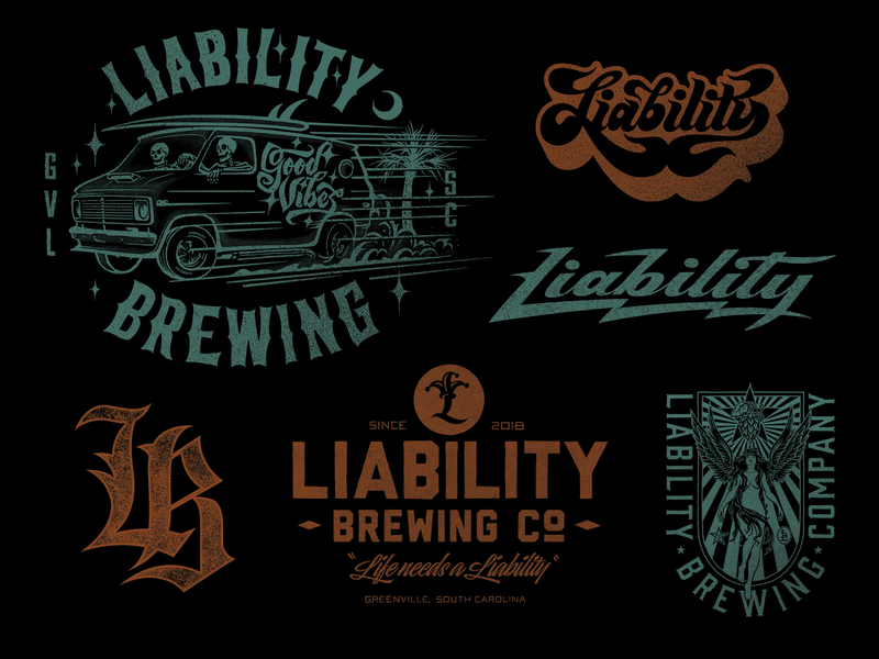 Script V Logo - Liability Brewing Logos - V.1 by Chad Patterson | Dribbble | Dribbble