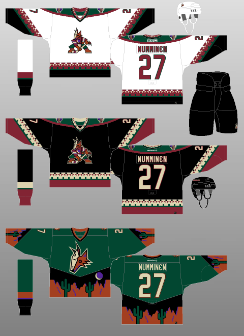 Chris Creamer  SportsLogos.Net on X: The #Coyotes' Kachina jersey crest  has seen all sorts of tweaks over the years - usually in how they apply the  outlines in between the coyote's