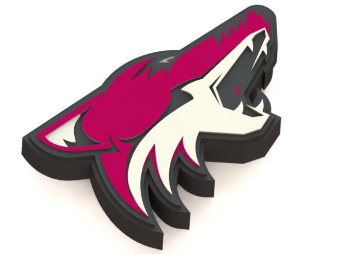 Coyotes Logo - 3D Printed Arizona Coyotes logo by Ryšard Poplavskij | Pinshape