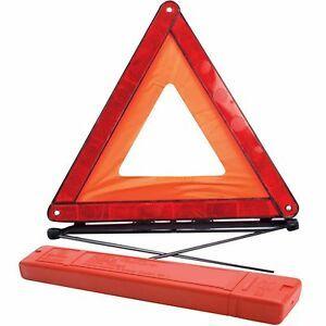 Red Triangle Car Logo - Car Breakdown Emergency Warning Reflective Red Triangle with Case