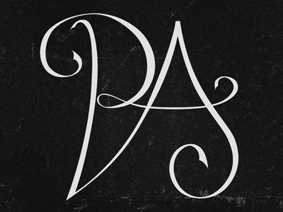 PA Logo - Logo design lettering PA