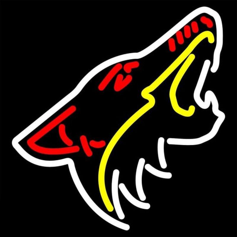 Coyotes Logo - Phoenix Coyotes Logo NHL Neon Sign
