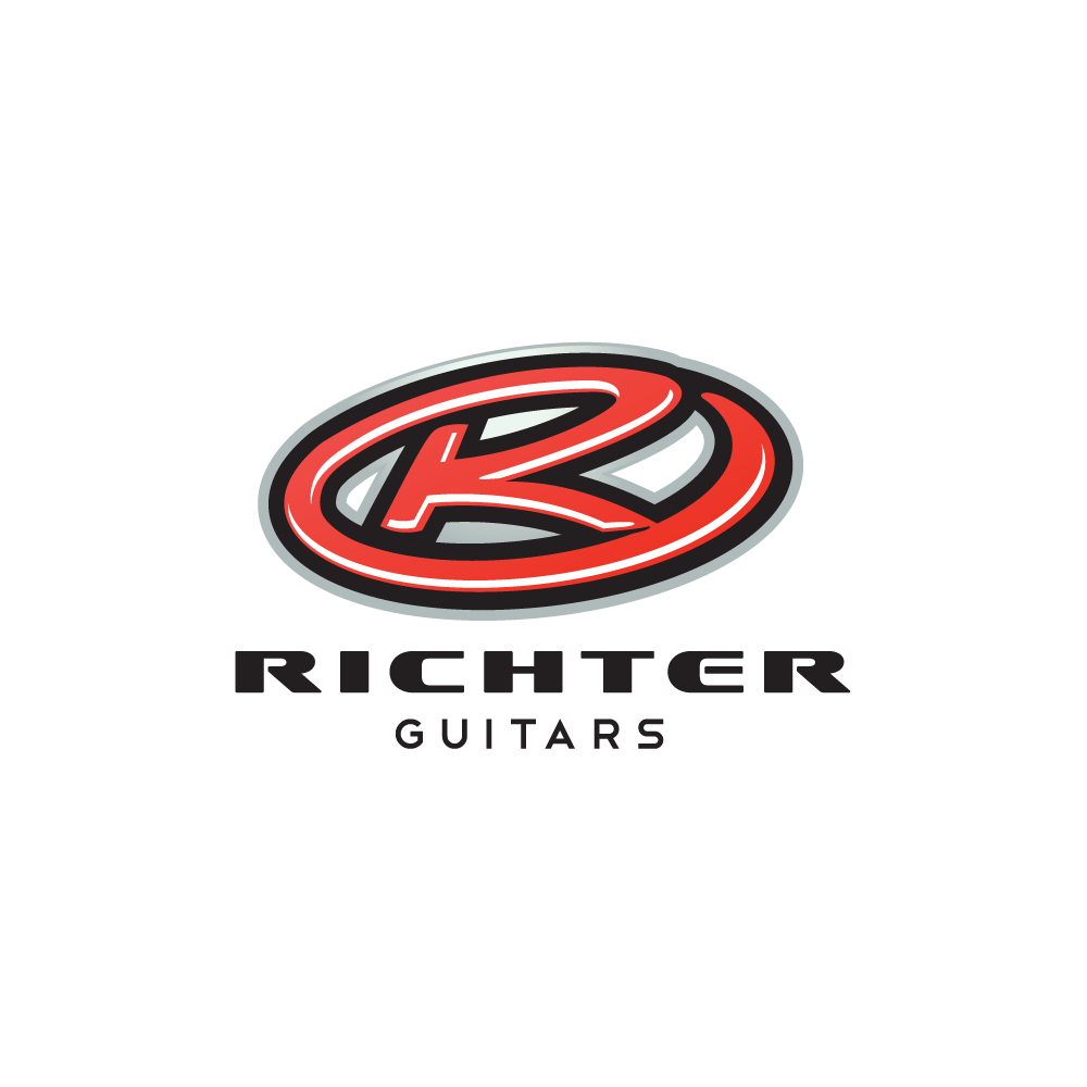 Cool Red R Logo - Richter Guitars—Letter R Logo Design | Logo Cowboy