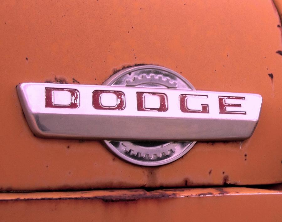 Dodge Truck Logo - Old Dodge Truck Logo Photograph by Yianni Foufas