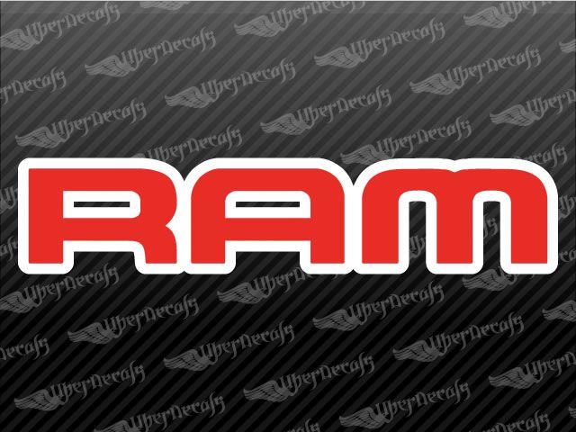 Dodge Truck Logo - Dodge RAM Logo Decal stickers