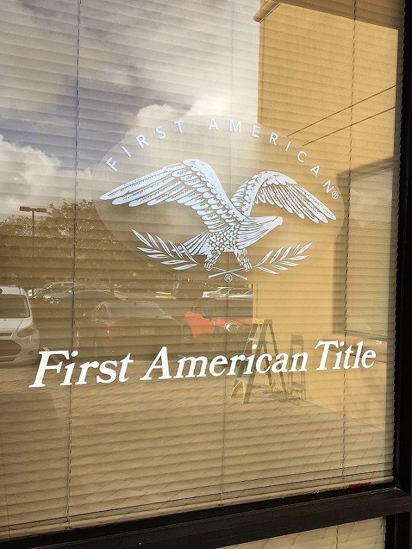 First American Title Logo - Building Logo Sign - First American Title - Signs Unlimited