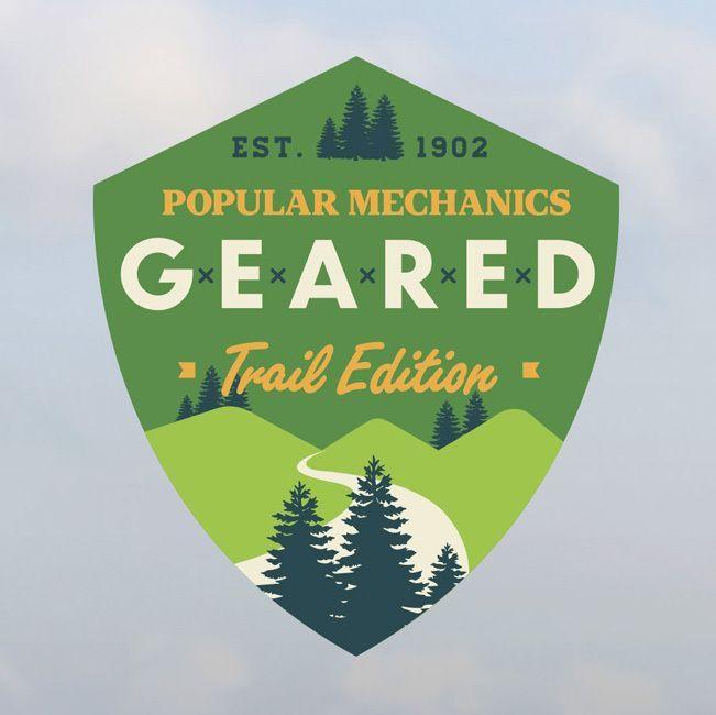 Popular Mechanics Logo - Popular Mechanics Geared Trail Edition. badges. Trail