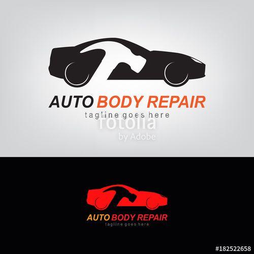 Automotive Collision Repair Logo - auto body repair logo. modern template design. vector illustration ...