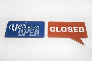 Colorful Close Logo - Open Closed Signs in Full Color | Open Closed Signs