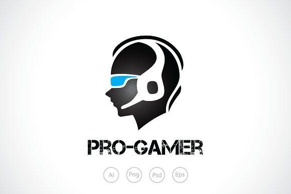 Gamer Logo - Pro Gamer Logo Template ~ Logo Templates ~ Creative Market
