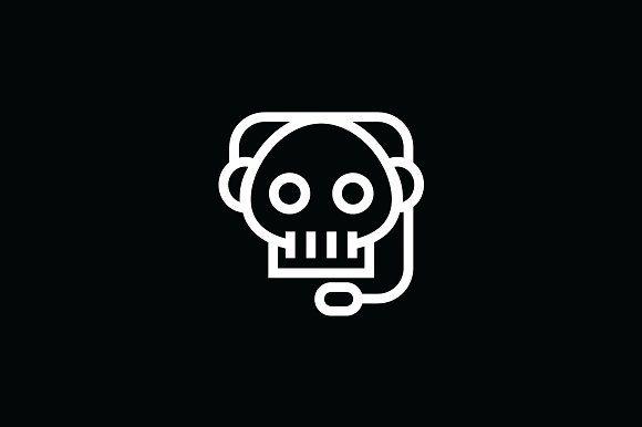 Pro Gamer Logo - Skull Gamer Logo Template Logo Templates Creative Market