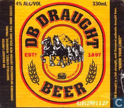 Draught Beer Logo - Db Draught Beer - Db Brewery Auckland - Catawiki