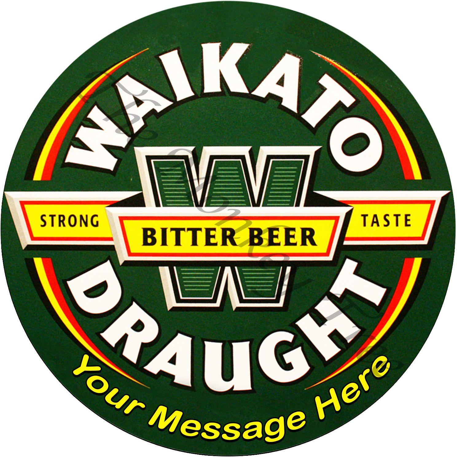 Draught Beer Logo - Waikato Draught Beer Logo Edible Cake Image Topper | The Monkey Tree