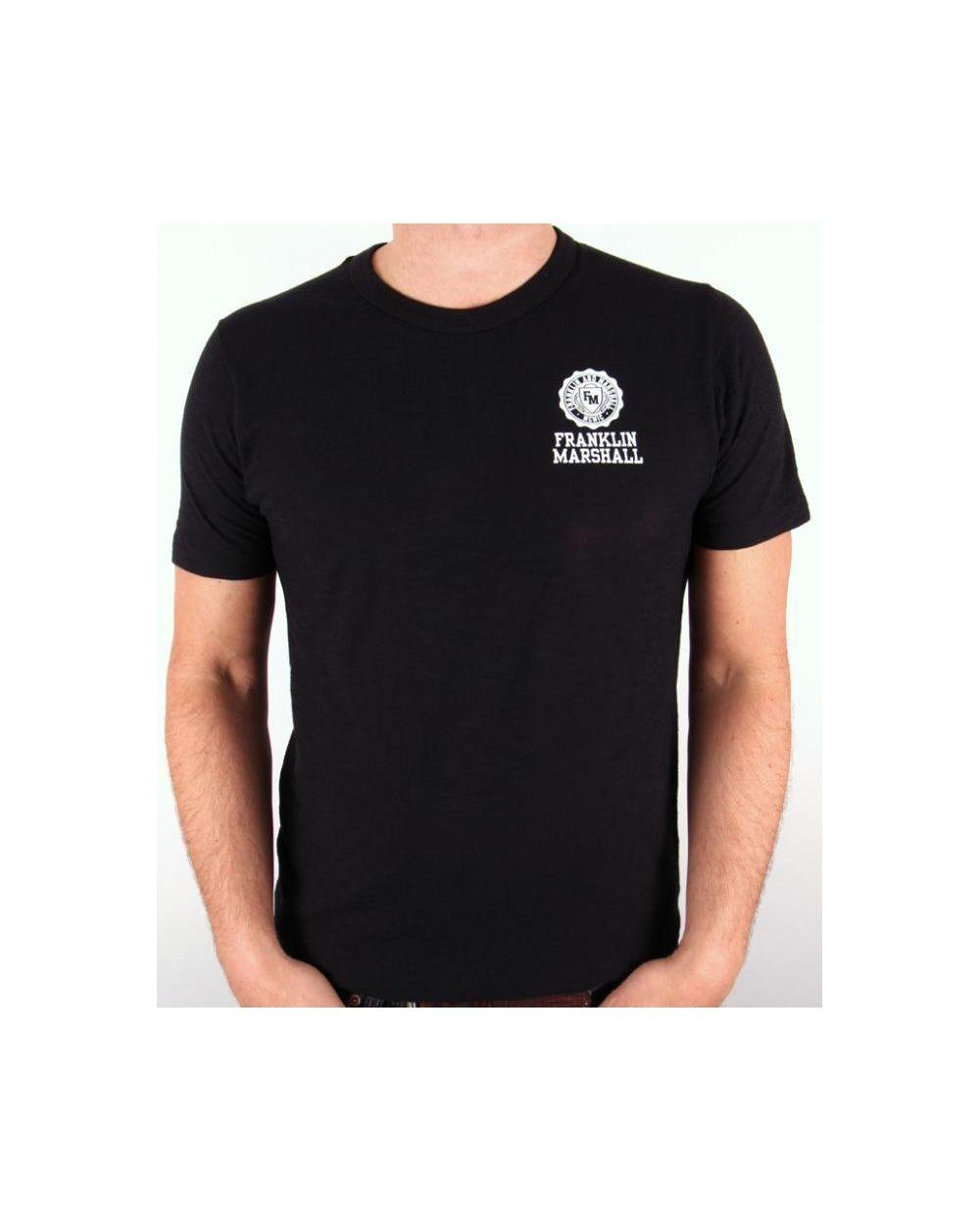 T and Circle Logo - Franklin And Marshall T-shirt Circle Logo Black Marl - franklin ...