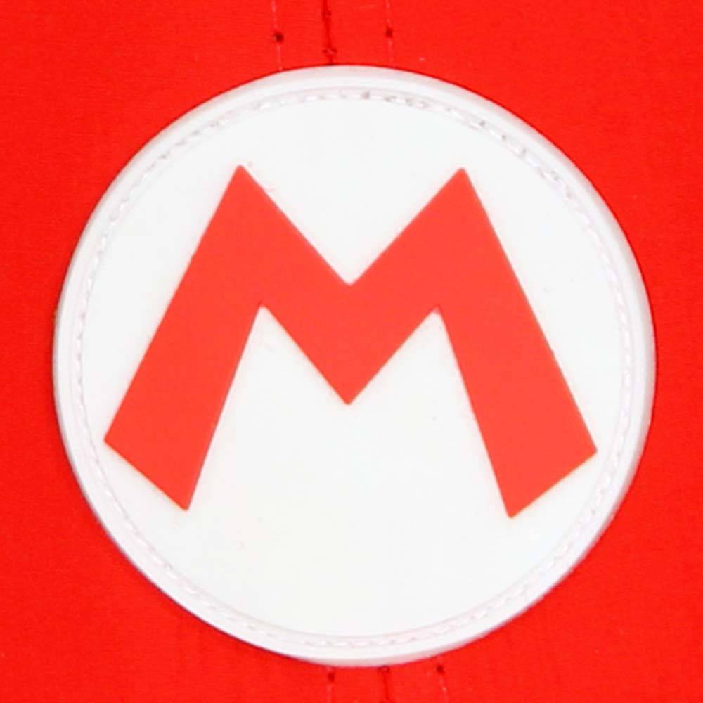 White and Red M Logo - Super Mario Big M Kids Snapback Cap Red White