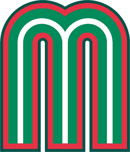 White and Red M Logo - Mexico Primary Logo - World Baseball Classic (WBC) - Chris Creamer's ...