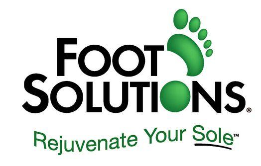 Red Foot with Wing Logo - Foot Solutions Logo. CAM Commerce Solutions