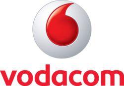 Red and White I Logo - Vodacom