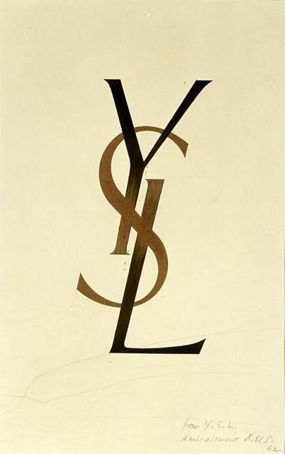 S and L Logo - The legendary YSL logo was designed in 1963 by Adolphe Jean-Marie ...