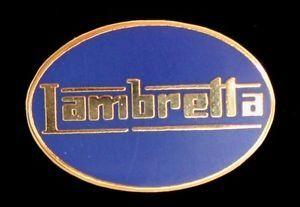 Blue Oval Logo - SCOOTER LAMBRETTA OVAL LOGO BLUE ENAMEL PIN BADGE