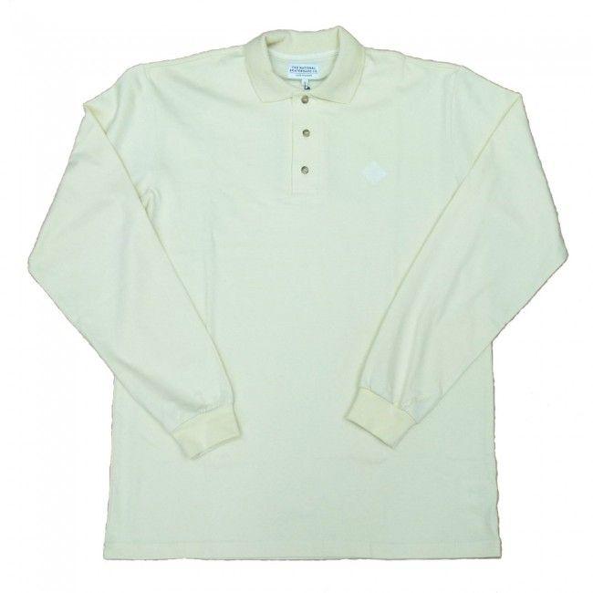 S and L Logo - The National Skateboard Co. Logo L/S Polo Shirt - Off White ...