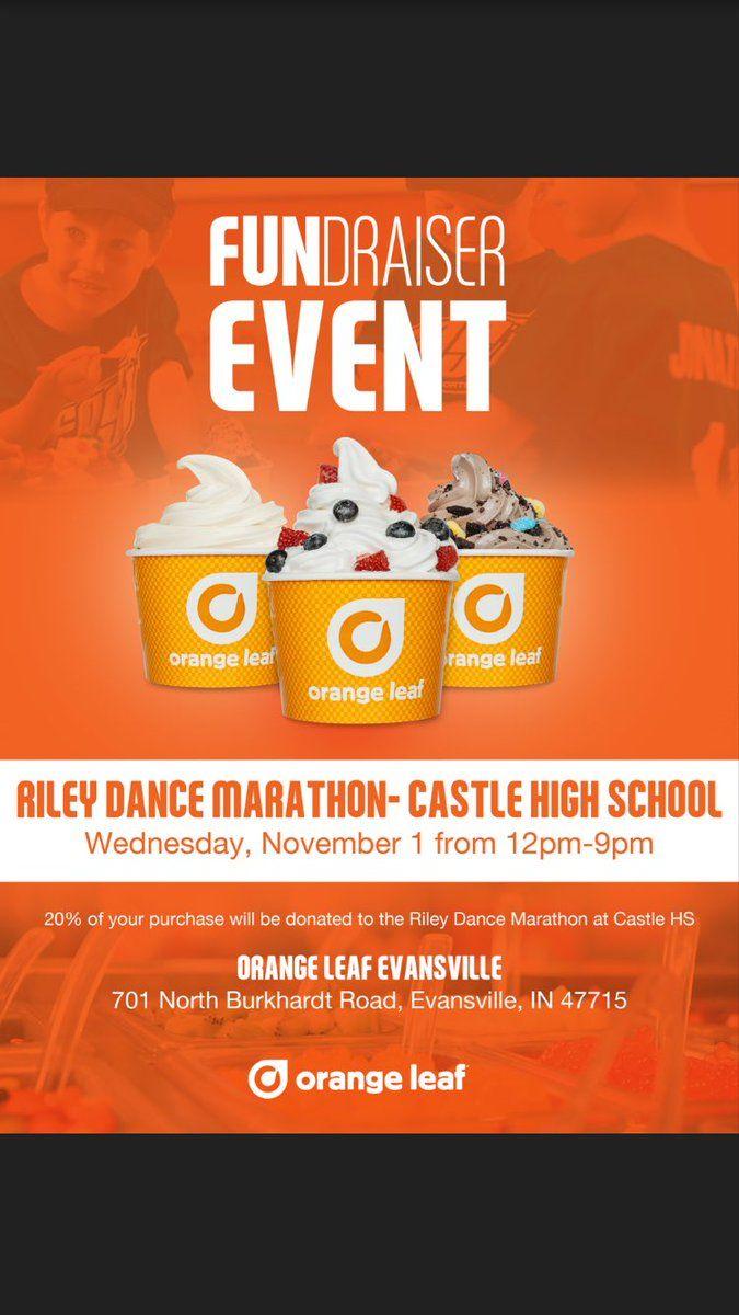 Orange Leaf Evansville Logo - Castle RDM at Orange Leaf tonight! Get a